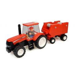 Blocks Puzzle Traktor mit Anhänger CASEIH 