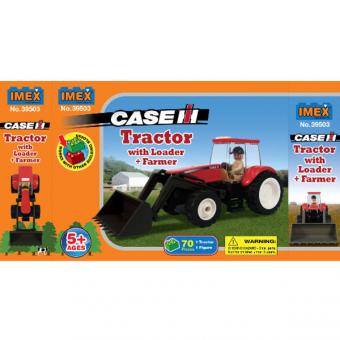 Block Puzzle Traktor mit Frontlader CASE IH 